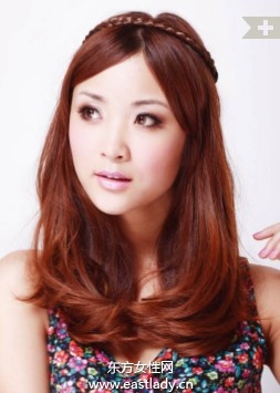 清甜中分内卷发 浪漫随性波西米亚风情