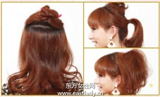 辣妹风格高盘发性感中透露着华丽