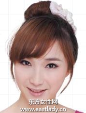 时尚花苞头扎法 透露出一丝女性的酷感