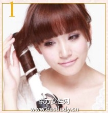 蓬松卷发塑造层次感呈现清爽印象