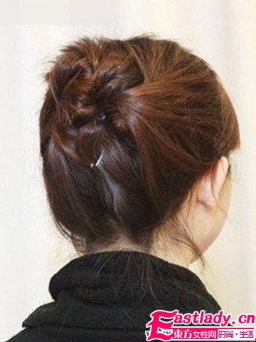 【盘发图解】十分钟搞定甜美韩式盘发造型