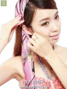 侧三股丝带编发休闲旅行首选发型