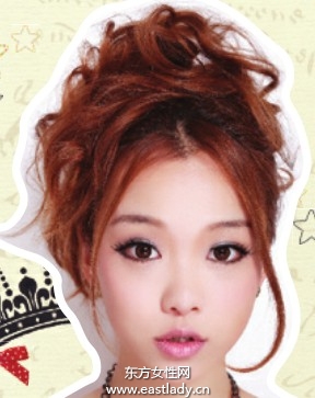 时尚盘发发型秀出个性风