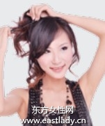 浅短束发变超酷朋克风长发发型设计