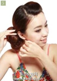 侧拧卷花苞头发型设计在平凡中大放异彩