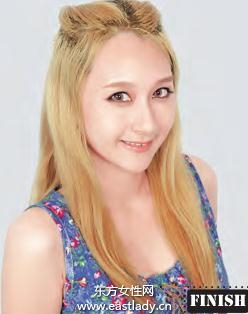 blingbling发饰夹打造维多利亚风情小发辫