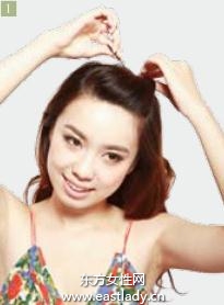 侧拧卷花苞头发型设计在平凡中大放异彩