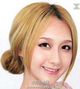2013流行韩式盘发图解教程 塑造高贵端庄气质