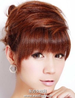 复古斜梳高盘发展现青春靓丽