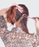 马尾搭配树形夹提升优雅气质