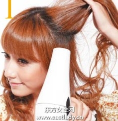 通过倒吹与拉散提升发型饱满效果