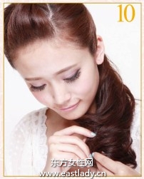 蓬松卷发塑造层次感呈现清爽印象