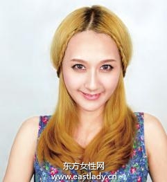 时尚加股辫编法打造乡村田园风