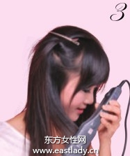 倾斜直刘海展现女性优雅气质