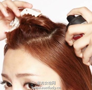 定型喷雾的基本造型方法