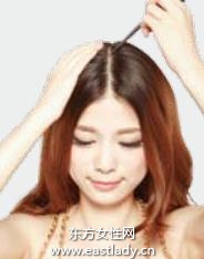 韩式拧卷后束发 随意盘扭更迷人