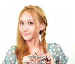 2013今年最流行的发型清爽辫盘发发型