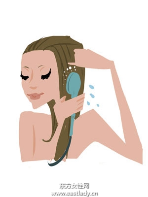 图解正确洗发步骤