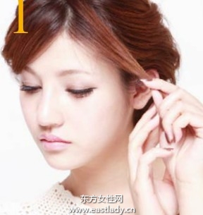 凌乱卷发变美丽的发型设计步骤