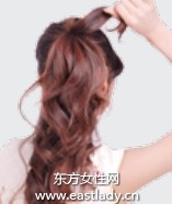 头花+橡皮筋打造文静灵动淑女发型