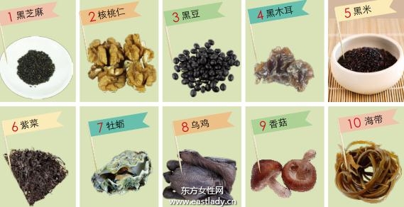 有利于头发的食物