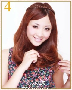 清甜中分内卷发 浪漫随性波西米亚风情