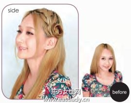 新款编发发型 使人迅速减龄十岁