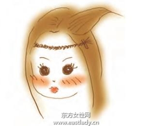 编发当头线 长发复古辫转瞬成精灵