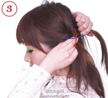 活泼俏皮侧编辫可爱时尚