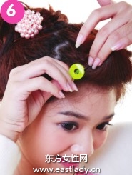 柔媚动人盘发发型设计