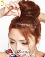 立体圆润高盘发造型展现清爽脸部轮廓