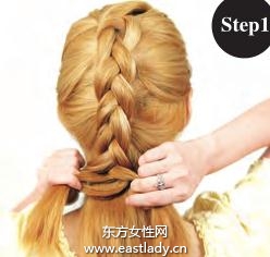 2013新款优雅时尚蜈蚣辫盘发发型设计