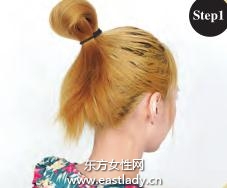 时尚蝴蝶结盘发发型设计辣味十足