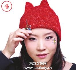 慵懒的卷发+脖套这个冬天不太冷