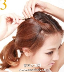 旋拧发固定刘海展现成熟女人味