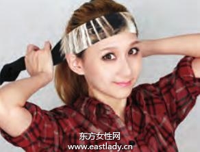 时尚头巾的系法做运动风美少女