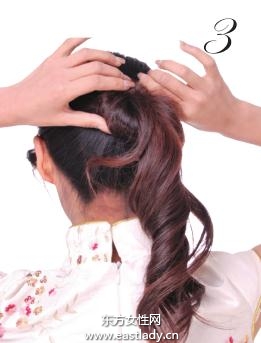 居家时尚盘发图解 尽显南方女子娴静