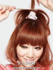 娃娃头式高马尾发型设计打造自然系乖乖女