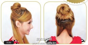 乖巧甜美丸子头发型设计更显活力和年轻