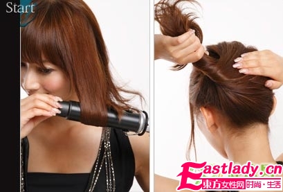 强荐 节日款靓丽发型DIY步骤图解