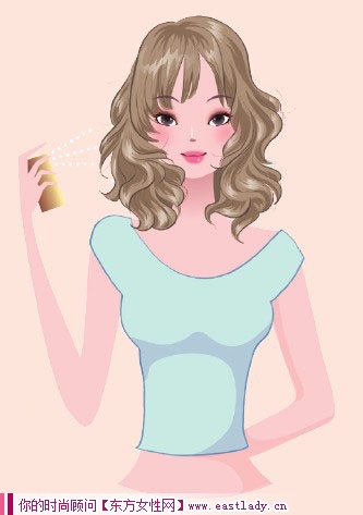 2012流行发型之日系夏日卷发 让你下巴更显尖