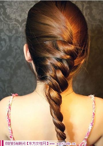 学习韩式淑女范编发盘发图解 展现你优雅气质