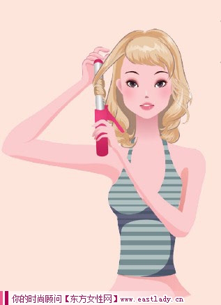 DIY俏丽卷发发型 做时尚俏佳人