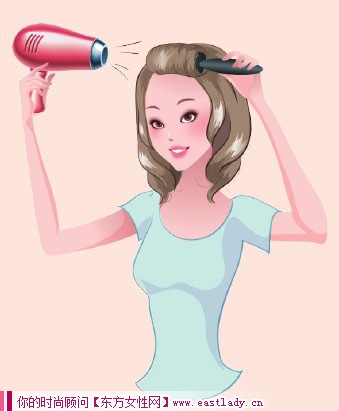 简单五步卷发发型造型 时尚高雅