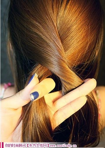 学习韩式淑女范编发盘发图解 展现你优雅气质