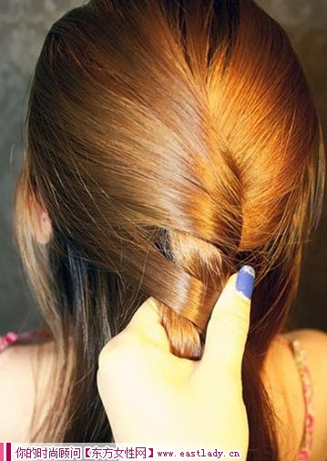 学习韩式淑女范编发盘发图解 展现你优雅气质