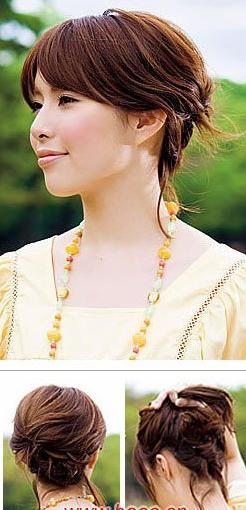 DIY六种简单韩式盘发发型 你都学会了吗