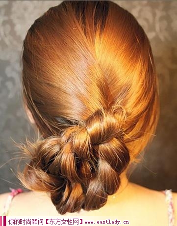 学习韩式淑女范编发盘发图解 展现你优雅气质
