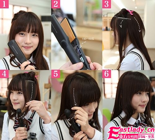 达人示范 少女直发DIY瞬变青春卷发