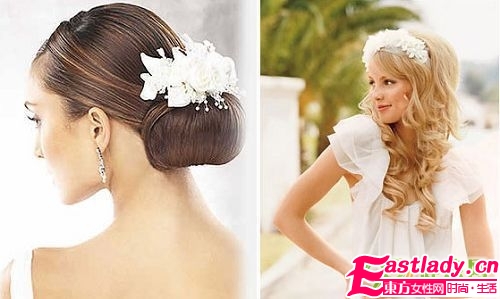 美丽绽放 新娘十八款柔美发型